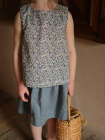 Girls Fashion Cotton Floral Vest (Option: Floral vest-18M)