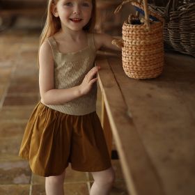 Children's Casual Pants Are Trendy And Versatile (Option: Mustard-80cm)