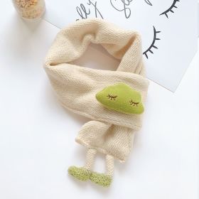 Children's Scarf Clouds Boys And Girls Warm (Color: Beige)