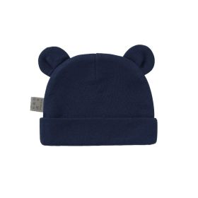 Newborn Binaural Knitted Thread Hat (Color: Navy Blue)