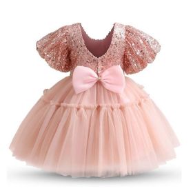 Christmas Baby Girls Party Dress (Option: PINK1-24M)