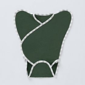 Bamboo Fiber Seasonal Adjustable Anti Scare And Anti Eating Hand Clothes (Option: Dark green-0to6M)