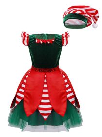 New Green Christmas Elf Suit (Option: Green-110cm)