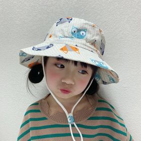 Children's Cotton Summer Sun Protection Hat (Option: White Fox Head-52 Head Circumference)