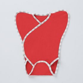 Bamboo Fiber Seasonal Adjustable Anti Scare And Anti Eating Hand Clothes (Option: Red-6to9M)