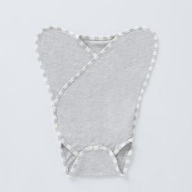 Bamboo Fiber Seasonal Adjustable Anti Scare And Anti Eating Hand Clothes (Option: Grey-6to9M)