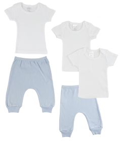 Infant T-Shirts and Joggers (Color: Blue/Blue, size: large)