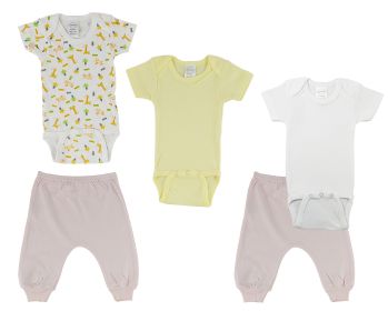 Infant Onezies and Joggers (Color: Pink/Pink, size: large)