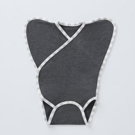 Bamboo Fiber Seasonal Adjustable Anti Scare And Anti Eating Hand Clothes (Option: Black gray-0to6M)
