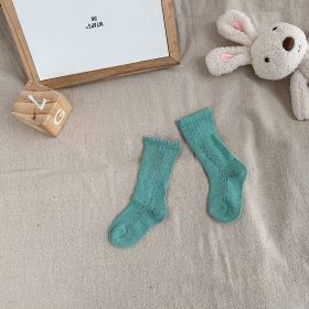 Baby Autumn Hollow Breathable Socks (Option: Green-M)
