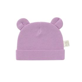 Newborn Binaural Knitted Thread Hat (Color: Purple)