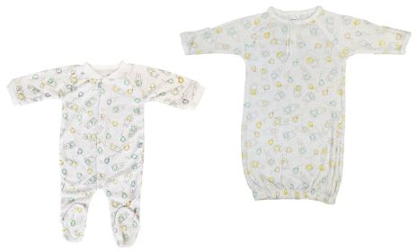 Unisex Closed-toe Sleep & Play (Pack of 2 ) (Color: White, size: small)