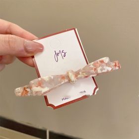 Vertical Bow Simple Hair Clip Women (Option: Cherry Blossom Pink Bow Tie)