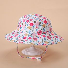 European And American Sun Protection Cute Beach Sun Hat (Option: Rose-Head Circumference 44or46cm)