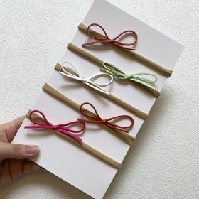 5-piece Baby Headband Bow Set (Option: 8 Style)