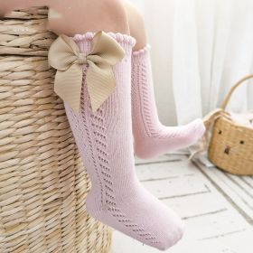 Anti-mosquito Socks Baby Summer Korean Style Princess Socks (Option: Pink-L Code)