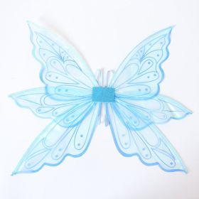 Holiday Party Performance Props Butterfly Fairy Wings (Option: Blue-Children And Adults)