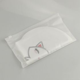 Silicone Swimming Cap Printed Cartoon (Option: White Cat)