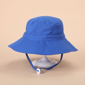 European And American Sun Protection Cute Beach Sun Hat (Option: Blue-Head Circumference 44or46cm)