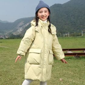 Women's Treasure Mid Length Thickened Down Coat (Option: Green-120cm)