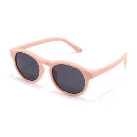 Cute Baby Sunglasses Outdoor Silicone Sunglasses (Option: Sand Pink-TAC)