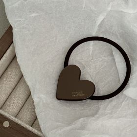 Acetate Gold Standard Love Hair Band Rubber Band (Option: Coffee Color)