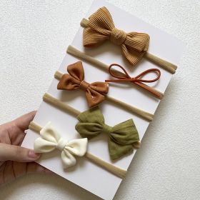 5-piece Baby Headband Bow Set (Option: 9 Style)
