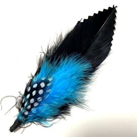 Small Feather Corsage Hat Flower Accessories (Color: Black)
