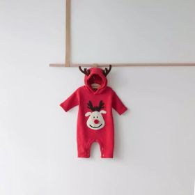 New Korean Style Baby Jumpsuits (Option: Deer Christmas Outfit-66cm)