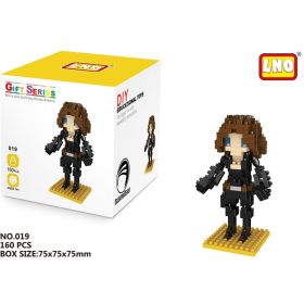 Disney Block Cartoon Anime Marvel Avengers Superhero Iron Man Captain America Spider Toy DIY Building Bouwstenen Speelgoed (Color: 019, size: With box)