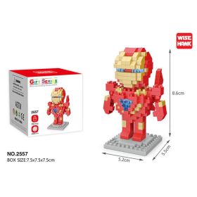 Disney Block Cartoon Anime Marvel Avengers Superhero Iron Man Captain America Spider Toy DIY Building Bouwstenen Speelgoed (Color: 2557, size: With box)