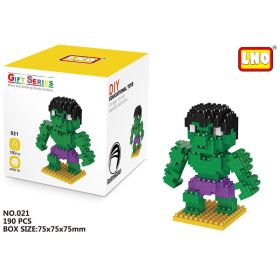 Disney Block Cartoon Anime Marvel Avengers Superhero Iron Man Captain America Spider Toy DIY Building Bouwstenen Speelgoed (Color: 021, size: With box)