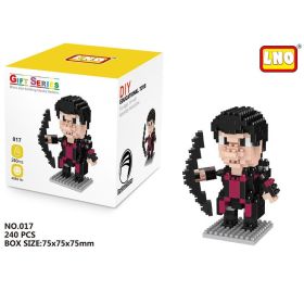 Disney Block Cartoon Anime Marvel Avengers Superhero Iron Man Captain America Spider Toy DIY Building Bouwstenen Speelgoed (Color: 017, size: With box)