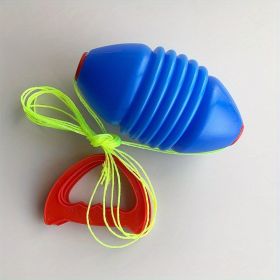 Pull Shuttle Ball Game Children Indoor Sports Toys Gift Children's Interactive Toys (Color: Rally Ball - Blue)