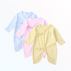 Baby 3-pack Bodysuit Pure Cotton Newborn Children's 0-6 Month Butterfly Romper Creeper (size: 59cm)