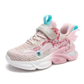 2022 Children sneakers Girls Sports shoes Fashion Casual Kids Sports Shoes for Baby Girl Running Child Shoes Chaussure Enfant (Color: pink, size: 37)