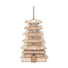 3D DIY Wooden Puzzle Blocks Toys for Adults and Kids (Type: Style B, Color: Natural)