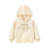 Baby Girl Embroidered Pattern Solid Color Fleece Hooded Sweatshirt