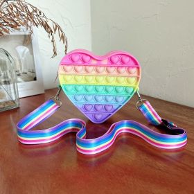 Cartoon pinch music color shoulder bag decompression vent toy (Color: color)