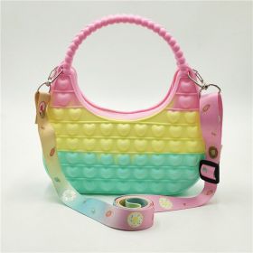 Moon Bay Handbag Bag Decompression Puzzle Silicone Toy (Color: B)