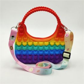 Moon Bay Handbag Bag Decompression Puzzle Silicone Toy (Color: D)