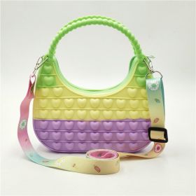 Moon Bay Handbag Bag Decompression Puzzle Silicone Toy (Color: E)