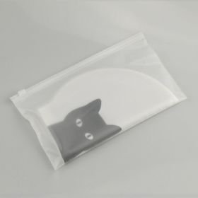 Silicone Swimming Cap Printed Cartoon (Option: Black cat)