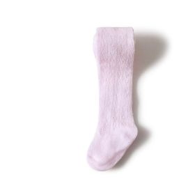 Summer Thin Baby Mesh Pantyhose Anti-mosquito (Option: Pink-70to80cm)