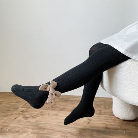 Girls Spring And Autumn Thin Cotton Leggings (Option: Black-XL)