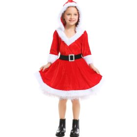Christmas Girl Red Santa Claus Tulle Tutu Dress (Option: Red-L)