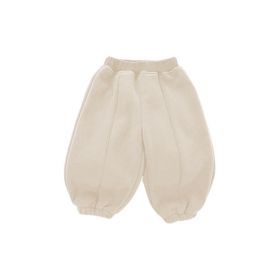 Autumn And Winter Baby Fleece Padded Pants (Option: Apricot-90)