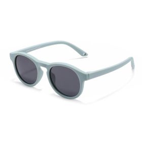 Cute Baby Sunglasses Outdoor Silicone Sunglasses (Option: Sand Blue-TAC)