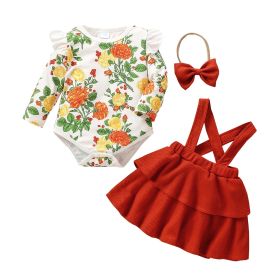Children's Outdoor Clothing And Baby Set (Option: Red-110cm)