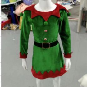 Children's Green Elf Costume Dress (Option: Green-XXL)